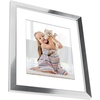 image:imageAmericanflat 11x14 Picture Frame with Polished CrystalClear Glass  Use as 8x10 Frame with Mat or Display 11x14 Photo Without Mat  Signature Collection  Picture Frames for Wall Display  Silver  Engineered Wood construction hangs vertical or horizontal sawtooth hangers included use with or without matSilver