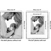 image:imageAmericanflat 11x14 Picture Frame with Polished CrystalClear Glass  Use as 8x10 Frame with Mat or Display 11x14 Photo Without Mat  Signature Collection  Picture Frames for Wall Display  Silver  Engineered Wood construction hangs vertical or horizontal sawtooth hangers included use with or without matSilver