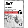 image:imageAmericanflat 11x14 Picture Frame with Polished CrystalClear Glass  Use as 8x10 Frame with Mat or Display 11x14 Photo Without Mat  Signature Collection  Picture Frames for Wall Display  Silver  Engineered Wood construction hangs vertical or horizontal sawtooth hangers included use with or without matSilver