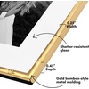 image:imageAmericanflat 11x14 Picture Frame with Polished CrystalClear Glass  Use as 8x10 Frame with Mat or Display 11x14 Photo Without Mat  Signature Collection  Picture Frames for Wall Display  Silver  Engineered Wood construction hangs vertical or horizontal sawtooth hangers included use with or without matGold