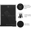 image:imageAmericanflat 11x14 Picture Frame with Polished CrystalClear Glass  Use as 8x10 Frame with Mat or Display 11x14 Photo Without Mat  Signature Collection  Picture Frames for Wall Display  Silver  Engineered Wood construction hangs vertical or horizontal sawtooth hangers included use with or without matSilver