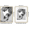 image:imageAmericanflat 11x14 Picture Frame with Polished CrystalClear Glass  Use as 8x10 Frame with Mat or Display 11x14 Photo Without Mat  Signature Collection  Picture Frames for Wall Display  Silver  Engineered Wood construction hangs vertical or horizontal sawtooth hangers included use with or without matGold