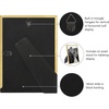 image:imageAmericanflat 11x14 Picture Frame with Polished CrystalClear Glass  Use as 8x10 Frame with Mat or Display 11x14 Photo Without Mat  Signature Collection  Picture Frames for Wall Display  Silver  Engineered Wood construction hangs vertical or horizontal sawtooth hangers included use with or without matGold