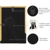 image:imageAmericanflat 11x14 Picture Frame with Polished CrystalClear Glass  Use as 8x10 Frame with Mat or Display 11x14 Photo Without Mat  Signature Collection  Picture Frames for Wall Display  Silver  Engineered Wood construction hangs vertical or horizontal sawtooth hangers included use with or without matGold