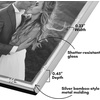 image:imageAmericanflat 11x14 Picture Frame with Polished CrystalClear Glass  Use as 8x10 Frame with Mat or Display 11x14 Photo Without Mat  Signature Collection  Picture Frames for Wall Display  Silver  Engineered Wood construction hangs vertical or horizontal sawtooth hangers included use with or without matSilver