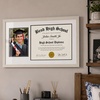 image:imageAmericanflat 11x18 Diploma Frame with ShatterResistant Glass  Fits 85x11 Diplomas and 5x7 Pictures  Signature Collection  Engineered Wood Graduation Picture Frame for Wall Display  BlackLight Wood
