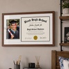 image:imageAmericanflat 11x18 Diploma Frame with ShatterResistant Glass  Fits 85x11 Diplomas and 5x7 Pictures  Signature Collection  Engineered Wood Graduation Picture Frame for Wall Display  BlackWalnut