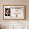 image:imageAmericanflat 11x18 Diploma Frame with ShatterResistant Glass  Fits 85x11 Diplomas and 5x7 Pictures  Signature Collection  Engineered Wood Graduation Picture Frame for Wall Display  BlackDark Oak