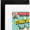 image:imageAmericanflat 12x155 Comic Book Frame with Polished Plexiglass  Use as 6x10 with Mat or 12x155 Without Mat  Engineered Wood Frame with Hanging Hardware Wall Display  Black12x155