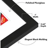 image:imageAmericanflat 12x155 Comic Book Frame with Polished Plexiglass  Use as 6x10 with Mat or 12x155 Without Mat  Engineered Wood Frame with Hanging Hardware Wall Display  Black12x155