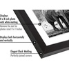 image:imageAmericanflat 12x16 Picture Frame in Black  Use as 8x12 Picture Frame with Mat or 12x16 Frame Without Mat  Engineered Wood Photo Frame with ShatterResistant Glass for Wall Display