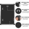 image:imageAmericanflat 12x18 Poster Frame  Silver Engineered Wood with Polished Plexiglass  Wide Picture Frame for Vertical or Horizontal Wall Display  Epic Collection  Silver  Polished plexiglass front hangs vertical or horizontal sawtooth hangers included secure turntab backing12x18