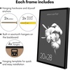 image:imageAmericanflat 16x24 Deep Poster Frame  White  Polished plexiglass front hangs vertical or horizontal sawtooth hangers included fits photos posters and artBlack