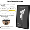 image:imageAmericanflat 16x24 Deep Poster Frame  White  Polished plexiglass front hangs vertical or horizontal sawtooth hangers included fits photos posters and artBlack
