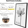 image:imageAmericanflat 16x24 Deep Poster Frame  White  Polished plexiglass front hangs vertical or horizontal sawtooth hangers included fits photos posters and artBlack