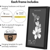 image:imageAmericanflat 16x24 Deep Poster Frame  White  Polished plexiglass front hangs vertical or horizontal sawtooth hangers included fits photos posters and artBlack