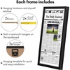 image:imageAmericanflat 16x24 Deep Poster Frame  White  Polished plexiglass front hangs vertical or horizontal sawtooth hangers included fits photos posters and artBlack