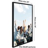 image:imageAmericanflat 16x24 Deep Poster Frame  White  Polished plexiglass front hangs vertical or horizontal sawtooth hangers included fits photos posters and artBlack