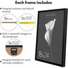 image:imageAmericanflat 16x24 Deep Poster Frame  White  Polished plexiglass front hangs vertical or horizontal sawtooth hangers included fits photos posters and artBlack