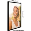 image:imageAmericanflat 16x24 Deep Poster Frame  White  Polished plexiglass front hangs vertical or horizontal sawtooth hangers included fits photos posters and artBlack