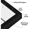 image:imageAmericanflat 16x24 Deep Poster Frame  White  Polished plexiglass front hangs vertical or horizontal sawtooth hangers included fits photos posters and artBlack
