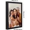 image:imageAmericanflat 16x24 Deep Poster Frame  White  Polished plexiglass front hangs vertical or horizontal sawtooth hangers included fits photos posters and artBlack
