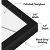 image:imageAmericanflat 16x24 Deep Poster Frame  White  Polished plexiglass front hangs vertical or horizontal sawtooth hangers included fits photos posters and artBlack