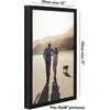 image:imageAmericanflat 16x24 Deep Poster Frame  White  Polished plexiglass front hangs vertical or horizontal sawtooth hangers included fits photos posters and artBlack