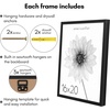 image:imageAmericanflat 16x24 Deep Poster Frame  White  Polished plexiglass front hangs vertical or horizontal sawtooth hangers included fits photos posters and artBlack