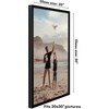 image:imageAmericanflat 16x24 Deep Poster Frame  White  Polished plexiglass front hangs vertical or horizontal sawtooth hangers included fits photos posters and artBlack