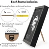 image:imageAmericanflat 16x24 Deep Poster Frame  White  Polished plexiglass front hangs vertical or horizontal sawtooth hangers included fits photos posters and artBlack