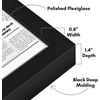 image:imageAmericanflat 16x24 Deep Poster Frame  White  Polished plexiglass front hangs vertical or horizontal sawtooth hangers included fits photos posters and artBlack