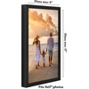 image:imageAmericanflat 16x24 Deep Poster Frame  White  Polished plexiglass front hangs vertical or horizontal sawtooth hangers included fits photos posters and artBlack