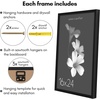 image:imageAmericanflat 16x24 Deep Poster Frame  White  Polished plexiglass front hangs vertical or horizontal sawtooth hangers included fits photos posters and artBlack