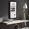 image:imageAmericanflat 16x24 Deep Poster Frame  White  Polished plexiglass front hangs vertical or horizontal sawtooth hangers included fits photos posters and artBlack