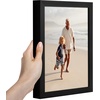 image:imageAmericanflat 16x24 Deep Poster Frame  White  Polished plexiglass front hangs vertical or horizontal sawtooth hangers included fits photos posters and artBlack