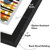 image:imageAmericanflat 25x165 Record Album Frame with ShatterResistant Glass  Use as 125x125 Album Cover Frame with Mat  Brooklyn Portrait Collection  Engineered Wood Frames for Wall  BlackAlbum Cover Floating Frame