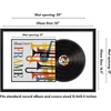 image:imageAmericanflat 25x165 Record Album Frame with ShatterResistant Glass  Use as 125x125 Album Cover Frame with Mat  Brooklyn Portrait Collection  Engineered Wood Frames for Wall  BlackAlbum Cover  Vinyl Record Frame