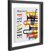 image:imageAmericanflat 25x165 Record Album Frame with ShatterResistant Glass  Use as 125x125 Album Cover Frame with Mat  Brooklyn Portrait Collection  Engineered Wood Frames for Wall  BlackAlbum Cover Floating Frame