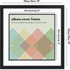 image:imageAmericanflat 25x165 Record Album Frame with ShatterResistant Glass  Use as 125x125 Album Cover Frame with Mat  Brooklyn Portrait Collection  Engineered Wood Frames for Wall  BlackAlbum Cover Frame