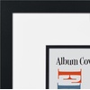 image:imageAmericanflat 25x165 Record Album Frame with ShatterResistant Glass  Use as 125x125 Album Cover Frame with Mat  Brooklyn Portrait Collection  Engineered Wood Frames for Wall  BlackAlbum Cover  Vinyl Record Frame