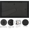 image:imageAmericanflat 25x165 Record Album Frame with ShatterResistant Glass  Use as 125x125 Album Cover Frame with Mat  Brooklyn Portrait Collection  Engineered Wood Frames for Wall  BlackAlbum Cover  CD Frame