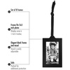 image:imageAmericanflat 2x3 Picture Frame with Plexiglass and Adjustable Ribbon Tassels  Set of 8 Hanging Picture Frames  Photo Frame Ornaments for Mothers Day Birthdays Christmas Anniversaries  Black8 Piece