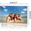 image:imageAmericanflat 35x5 Acrylic Picture Frame  Double Sided Frames with Magnetic Corners  Transparent Acrylic Frames for Desk or Tabletop Display  35x5 Picture Frame with Microfiber Cloth Included85x11