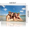 image:imageAmericanflat 35x5 Acrylic Picture Frame  Double Sided Frames with Magnetic Corners  Transparent Acrylic Frames for Desk or Tabletop Display  35x5 Picture Frame with Microfiber Cloth Included4x6