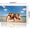 image:imageAmericanflat 35x5 Acrylic Picture Frame  Double Sided Frames with Magnetic Corners  Transparent Acrylic Frames for Desk or Tabletop Display  35x5 Picture Frame with Microfiber Cloth Included5x7
