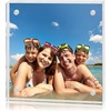 image:imageAmericanflat 35x5 Acrylic Picture Frame  Double Sided Frames with Magnetic Corners  Transparent Acrylic Frames for Desk or Tabletop Display  35x5 Picture Frame with Microfiber Cloth Included4x4