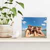 image:imageAmericanflat 35x5 Acrylic Picture Frame  Double Sided Frames with Magnetic Corners  Transparent Acrylic Frames for Desk or Tabletop Display  35x5 Picture Frame with Microfiber Cloth Included8x10