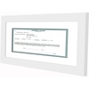 image:imageAmericanflat 5x10 Document Frame  Matted to 35x8  Black  Engineered Wood construction Shatterresistant glass displays certificates certifications and licensesWhite