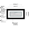 image:imageAmericanflat 5x10 Document Frame  Matted to 35x8  Black  Engineered Wood construction Shatterresistant glass displays certificates certifications and licensesBlack